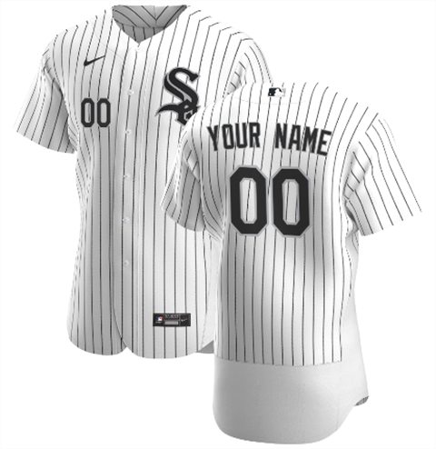 Men's Chicago White Sox Customized Authentic Stitched MLB Jersey